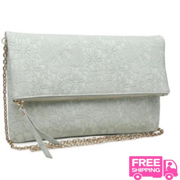 Urban Expressions Dorothy Seafoam Crossbody Clutch - Picture 1 of 12
